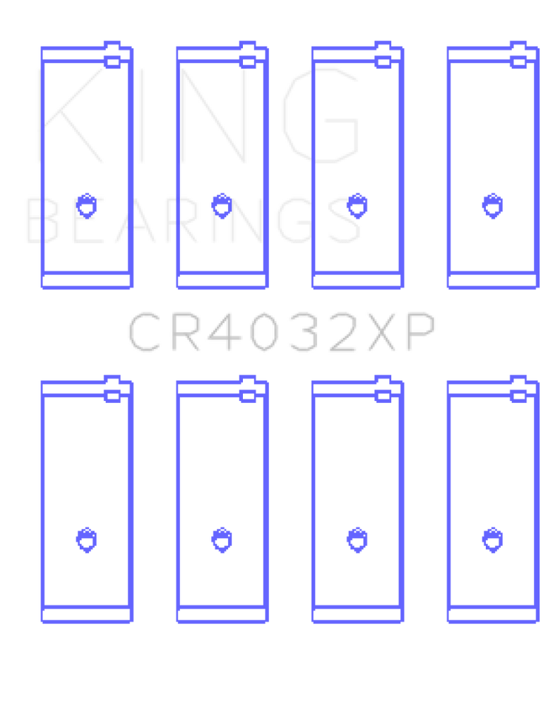 King Engine Bearings Toyota 4AGE/4AGZE 16v 1.6L (Size .025mm) Rod Bearing Set