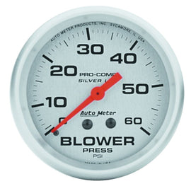 Autometer Ultra-Lite 66.7mm 0-60 PSI Liquid Filled Mechanical Blower Pressure Gauge