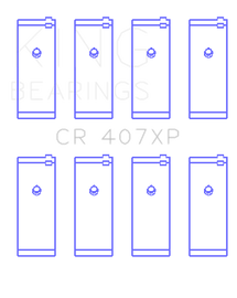 King Engine Bearings Nissan CA16DET/CA18DET/CA20ET (Size 0.5) Connecting Rod Bearings