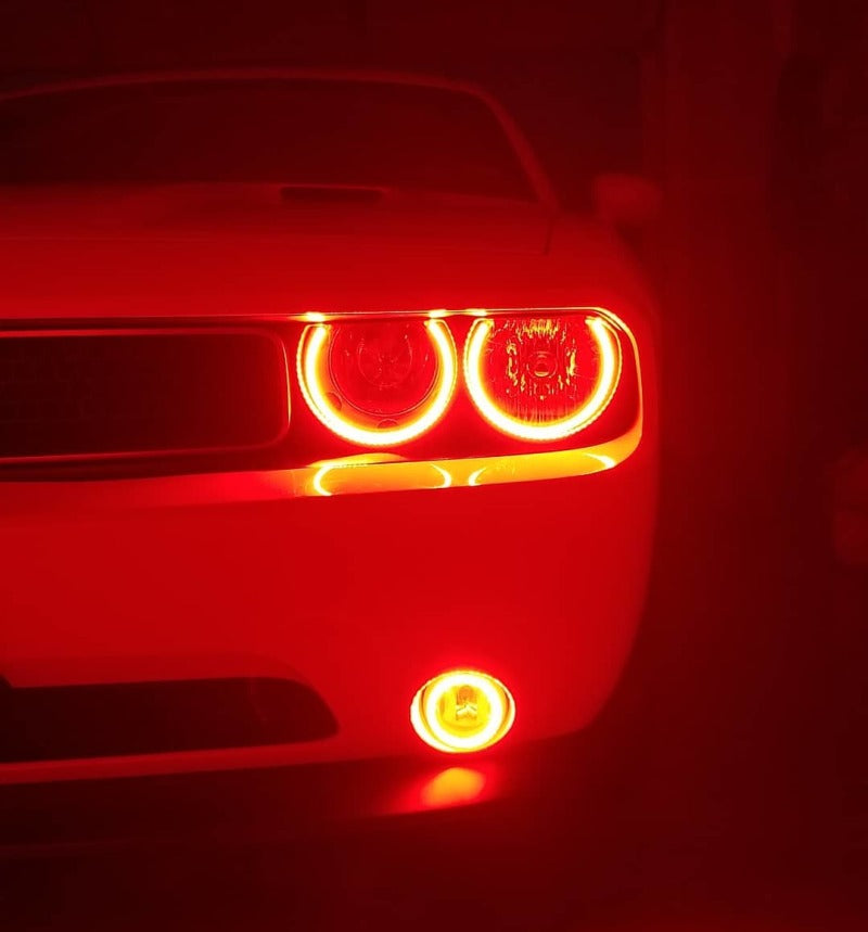 Oracle 08-14 Dodge Challenger Dynamic Surface Mount Headlight Halo Kit - - Dynamic NO RETURNS