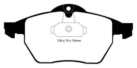 EBC 99-02 Saab 9-3 Convertible Redstuff Front Brake Pads