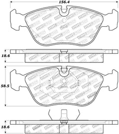 StopTech Street Touring 98-04 Volvo S60/98-00 S70/98-00 V70 Front Brake Pads