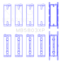 Load image into Gallery viewer, King Engine Bearings BMW S65B40A (Size .026) Crankshaft Main Bearings Set of 5
