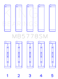 King Engine Bearings Audi/VW 1.8/2.0 TSI/TFSI Main Bearing Set - Size STD