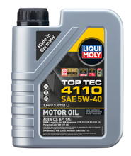 Load image into Gallery viewer, LIQUI MOLY 1L Top Tec 4110 Motor Oil SAE 5W40