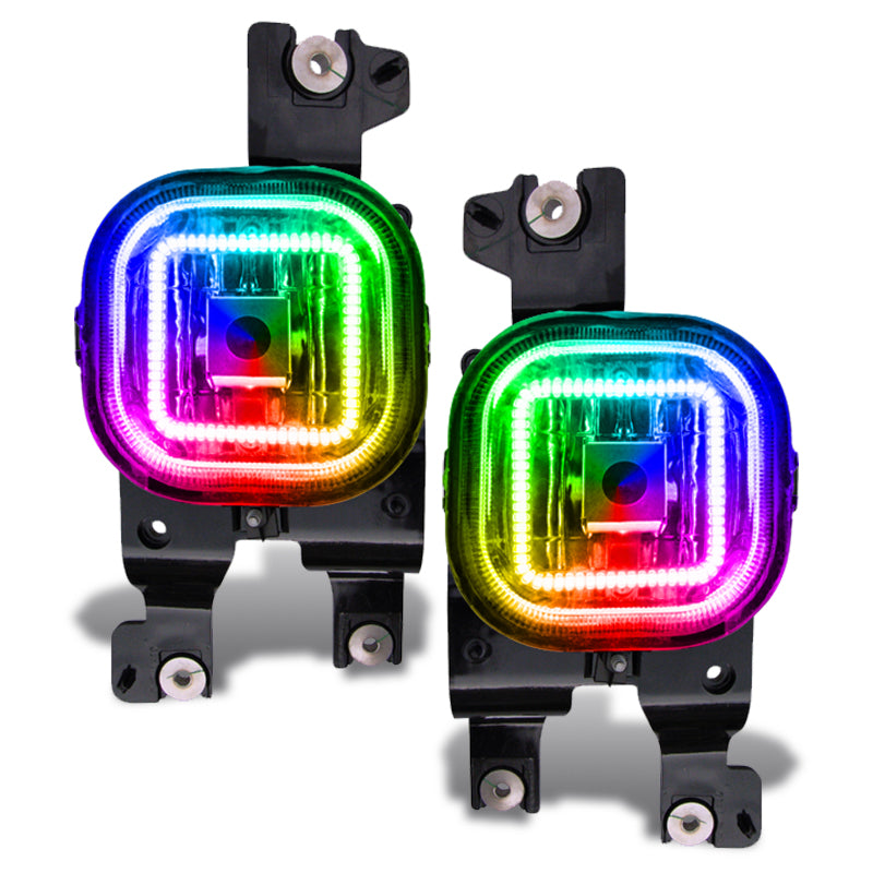 Oracle Ford Superduty 08-10 LED Fog Light Halo Kit - ColorSHIFT w/o Controller SEE WARRANTY