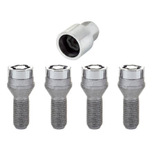 Load image into Gallery viewer, McGard Wheel Lock Bolt Set - 4pk. (Cone Seat) M14X1.25 / 17mm Hex / 27.3mm Shank Length - Chrome