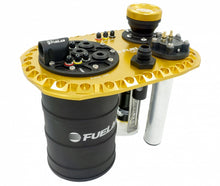Load image into Gallery viewer, Fuelab Quick Service Surge Tank w/No Lift Pump &amp; Twin Screw 500LPH Brushless Pump - Gold