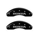 MGP 4 Caliper Covers Engraved Front Honda Engraved Rear CR-V Black finish silver ch