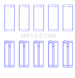 King Engine Bearings Toyota 2A/3A/4A Crankshaft Main Bearing Set