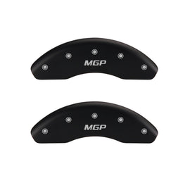 MGP 4 Caliper Covers Engraved Front Charger Engraved Rear RT Black finish silver ch