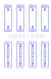King Engine Bearings Mitsubishi 181CI 3.0L 6G72 V6 (Size +1.0) Main Bearing Set