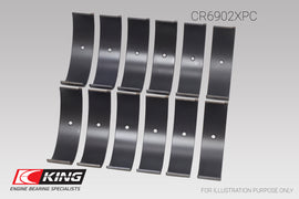 King Engine Bearings Nissan VQ35HR/VQ37VHR/VR30DTT pMaxKote Rod Bearing Set - Size +.25mm