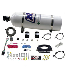 Load image into Gallery viewer, Nitrous Express GM LS 90mm Nitrous Plate Kit (50-400HP) w/15lb Bottle