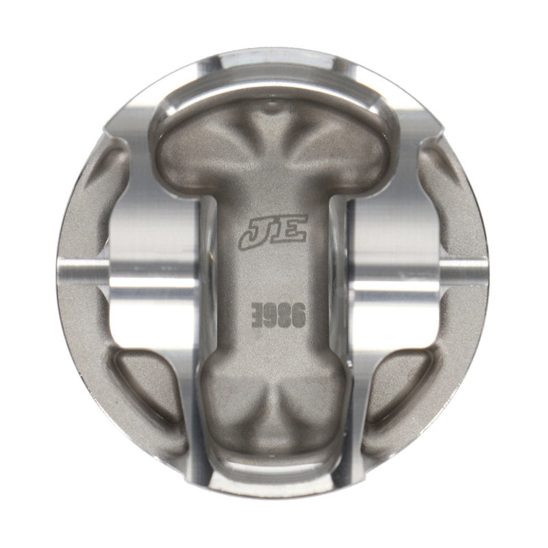 JE Pistons - Set of 4 Mitsubishi 4B11T 90.0mm Bore -9.5 Dome Asymmetrical FSR Pistons - Set of 4
