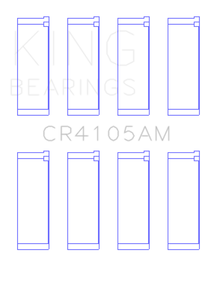 King Engine Bearings Mazda FS-DE L4/FP L4/FS L4  DOHC 16 Valve (Size +0.25) Rod Bearing Set