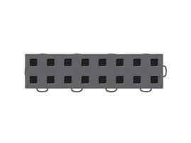 WeatherTech TechFloor - 3in x 12in Tiles(Right Loop) - Dark Grey/Black