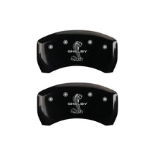 Load image into Gallery viewer, MGP Rear set 2 Caliper Covers Engraved Rear Tiffany Snake Black finish silver ch