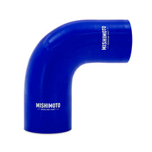 Load image into Gallery viewer, Mishimoto Silicone Reducer Coupler 90 Degree 3in to 3.25in - Blue