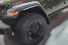 Load image into Gallery viewer, Rally Armor 19-25 Jeep JT Gladiator (Mojave/Rubicon) Black Mud Flap w/Army Green Logo