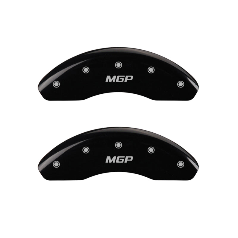 MGP 4 Caliper Covers Engraved Front & Rear MGP Black Finish Silver Characters 2017 Mazda CX-5
