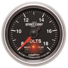 Load image into Gallery viewer, Autometer Sport-Comp II 2-1/16in Digital Voltmeter Gauge - 18V