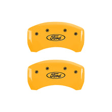 Load image into Gallery viewer, MGP 4 Caliper Covers Engraved Front &amp; Rear MGP Black finish silver ch
