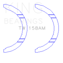 Load image into Gallery viewer, King Engine Bearings Mitsubishi 6G74 Thrust Washer Set