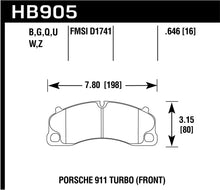 Load image into Gallery viewer, Hawk 14-18 Porsche 911 Performance Ceramic Street Front Brake Pads