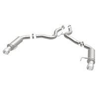 Load image into Gallery viewer, MagnaFlow Axle Back, SS, 3in, Competition, Dual Split Polished 4.5in Tip 2015 Ford Mustang GT V8 5.0