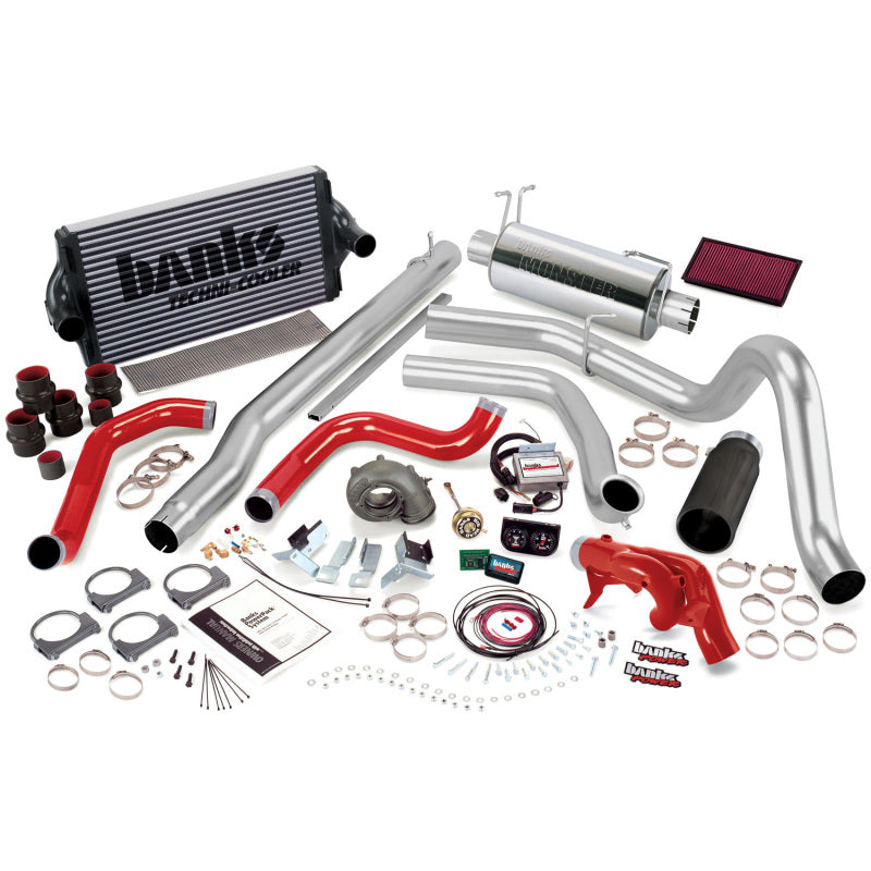 Banks Power 99 Ford 7.3L F250/350 Auto PowerPack System - SS Single Exhaust w/ Black Tip