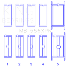 Load image into Gallery viewer, King Engine Bearings Chevrolet 369-502 Gen IV/ V/ VI - (Size .020) Main Bearing Set