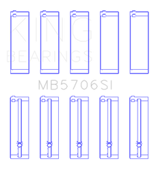 King Engine Bearings Hyundai i30 G4FC (Size +0.25mm) Main Bearing Set