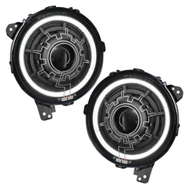 Oracle Lighting 18-22 Jeep Wrangler JL Oculus Bi-LED Projector Headlights