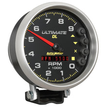 Load image into Gallery viewer, Autometer 5 inch Ultimate DL Playback Tachometer 9000 RPM - Black