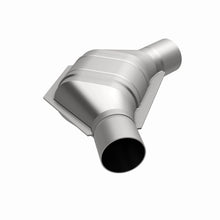 Load image into Gallery viewer, MagnaFlow Universal Catalytic Converter 2 inch Angled O/O PC2 Front