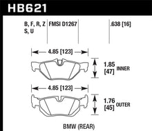Load image into Gallery viewer, Hawk 2011-2011 BMW 125i HPS 5.0 Rear Brake Pads