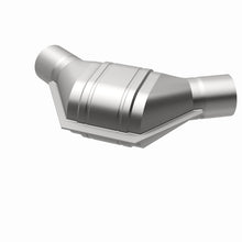 Load image into Gallery viewer, MagnaFlow Universal Catalytic Converter 2.25 inch Angled O/O PC2 Front