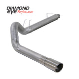 Diamond Eye KIT 5in CB RPLCMENT PIPE SGL SS: 03-07 FORD 6.0L F250-F350