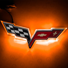 Load image into Gallery viewer, Oracle Chevrolet Corvette C6 Illuminated Emblem - Dual Intensity - Amber
