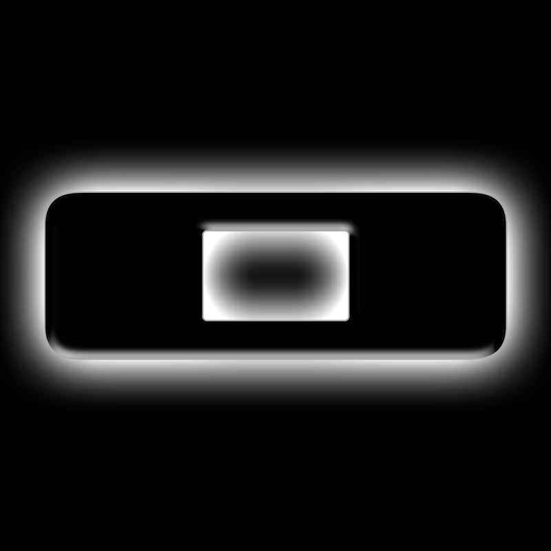 ORACLE Lighting Universal Illuminated LED Letter Badges - Matte Blk Surface Finish - O