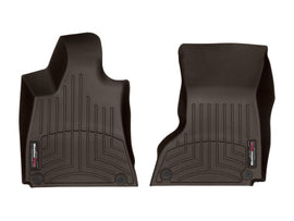 WeatherTech 14-16 Maserati Quattroporte Front FloorLiner - Cocoa (2 Grommet Style)