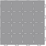 WeatherTech TechFloor 12in x 12in Solid Floor Tile w/ Raised Squares - Grey