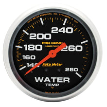Load image into Gallery viewer, Autometer Liquid Filled Mechanical 2-5/8in 140-280 deg F Water Temperature Gauge Includes 6