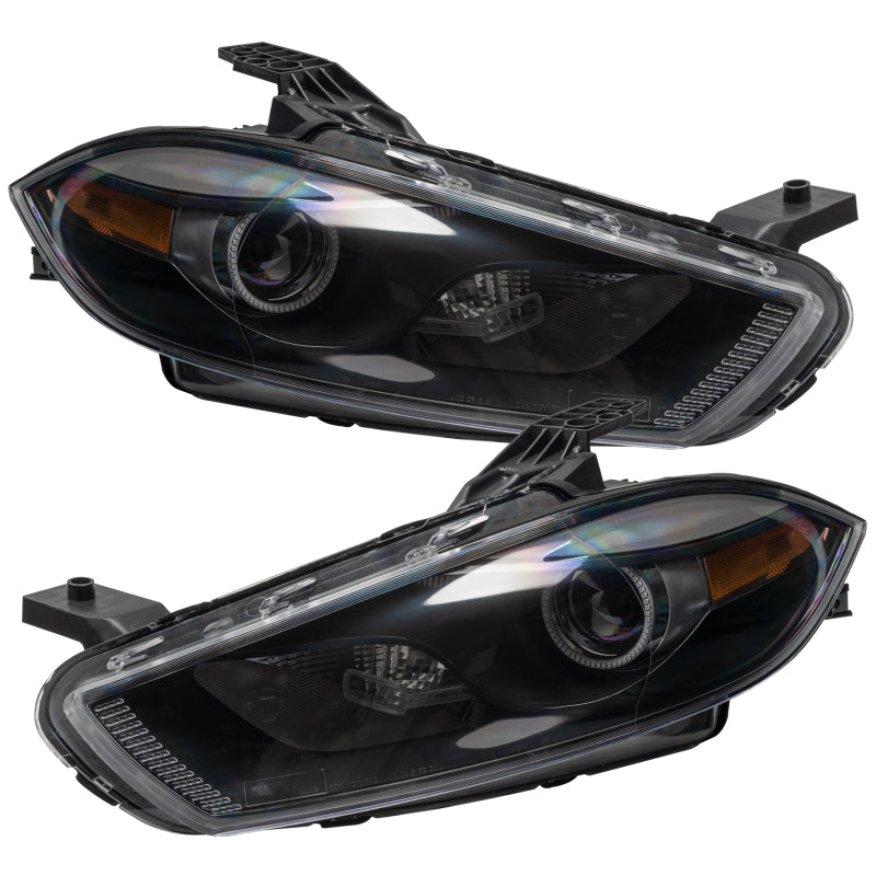 Oracle 13-14 Dodge Dart (HID Style) SMD HL - Black - ColorSHIFT w/ 2.0 Controller