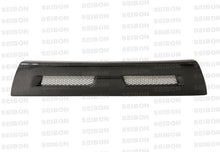 Load image into Gallery viewer, Seibon 08-12 Mitsubishi Lancer Evo X Shaved Emblem Carbon Fiber Front Grill does not fit MR model