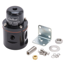 Load image into Gallery viewer, Edelbrock Fuel Pressure Regulator Carbureted 160 GPH 5-10 PSI 3/8In In/Out 3/8In Return Black