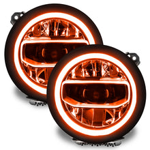 Load image into Gallery viewer, Oracle Jeep Wrangler JL/Gladiator JT RGB+W Headlight DRL Kit - ColorSHIFT w/o Controller