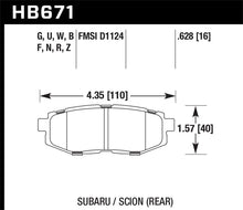 Load image into Gallery viewer, Hawk 13 Scion FR-S / 13 Subaru BRZ/10-12 Legacy 2.5 GT/3.6R DTC-30 Race Rear Brake Pads