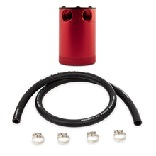 Load image into Gallery viewer, Mishimoto Assembled Universal 2-Port Catch Can Red w/ Hose